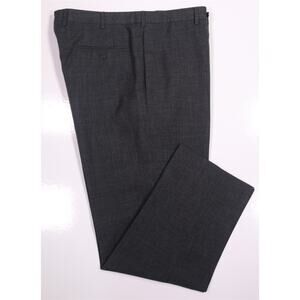 Sid Mashburn Gray Woven Twist Wool Flat Front Dress Trousers Pants 34x28